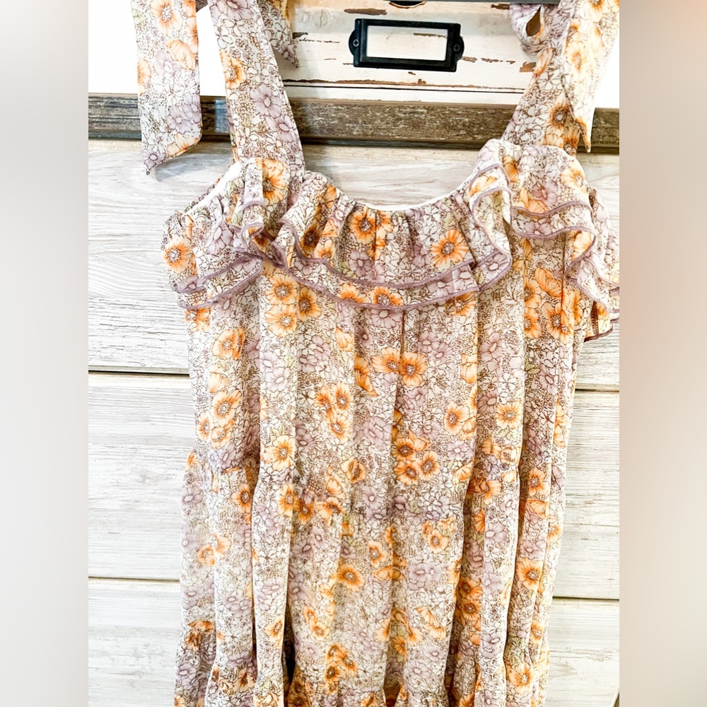 Spring Floral Mini Dress In Size Small - Picture 4 of 6
